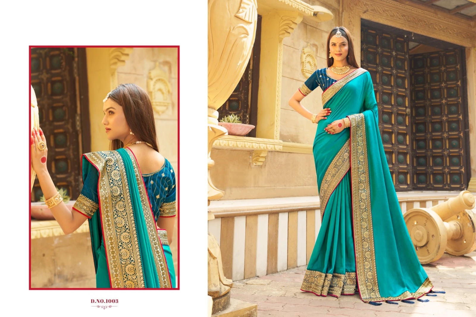 Suma Designer Manyta Vichitra Blooming Wholesale Fancy Sarees Catalog — Wholesale Sarees, MPA wholesale from Surat - Gallery Image 2